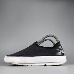 OOFOS OOmg eeZee Low Women's 8.5 Black Slip On Comfort Sneaker Recovery Shoe EUC